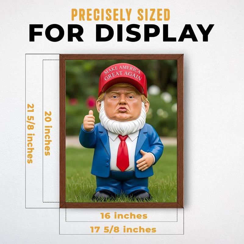 InkFlow Posters Garden Gnome Figurine Canvas Poster - Image 3
