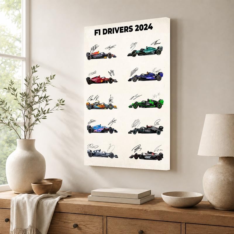 InkFlow Posters Car Racing Canvas Poster - Image 4