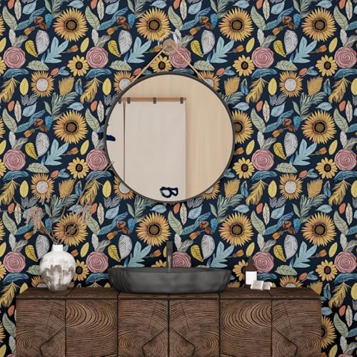 Laatse Boho Wallpaper Peel and Stick 17.5"x393" - Image 5