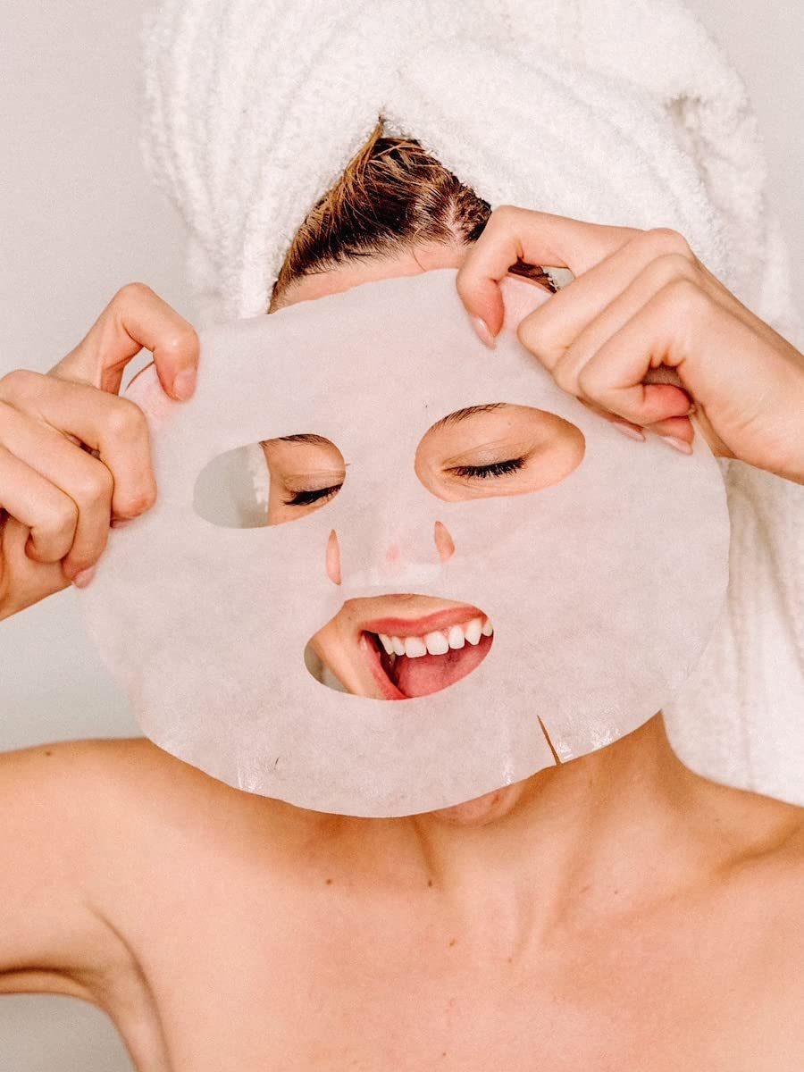 Moisturizing Face Masks (10-Pack) Korean Skincare Infused with Collagen, Coconut, Acetyl Hexapeptide-8, Niacinamide & Ceramide - Hydrating Solution for Dry Skin