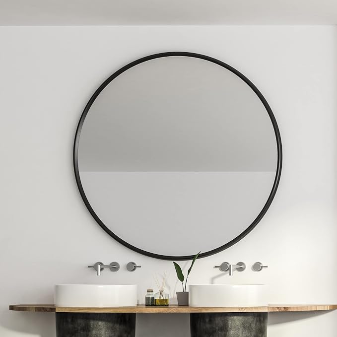 Itrue 36 Inch Black Round Mirror - Image 4