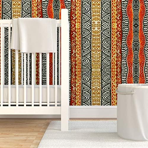 Spoonflower African Inspired Peel and Stick Removable Wallpaper - Image 6
