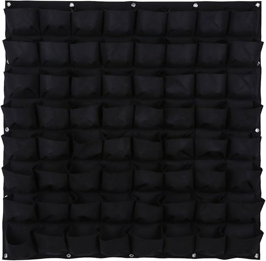 Ogrmar 64 Pockets Vertical Wall Garden Planter Plant Grow Bag by Ogrmar