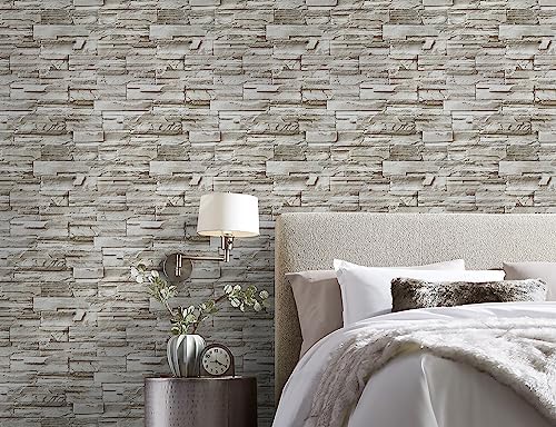 Timeet Brick Wallpaper Peel and Stick Wallpaper Faux Brick Contact Paper Stone - Image 5