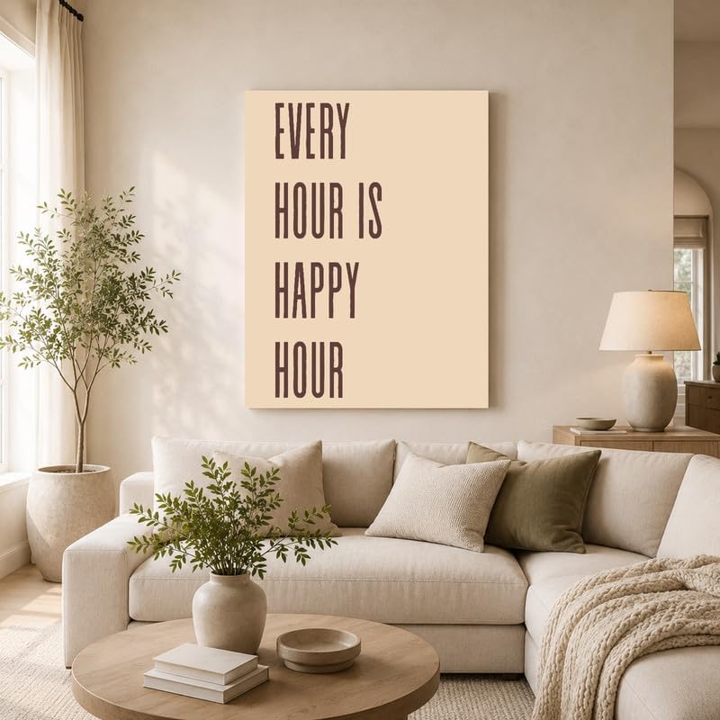 InkFlow Posters Every Hour Happy Hour Canvas Poster - Image 3