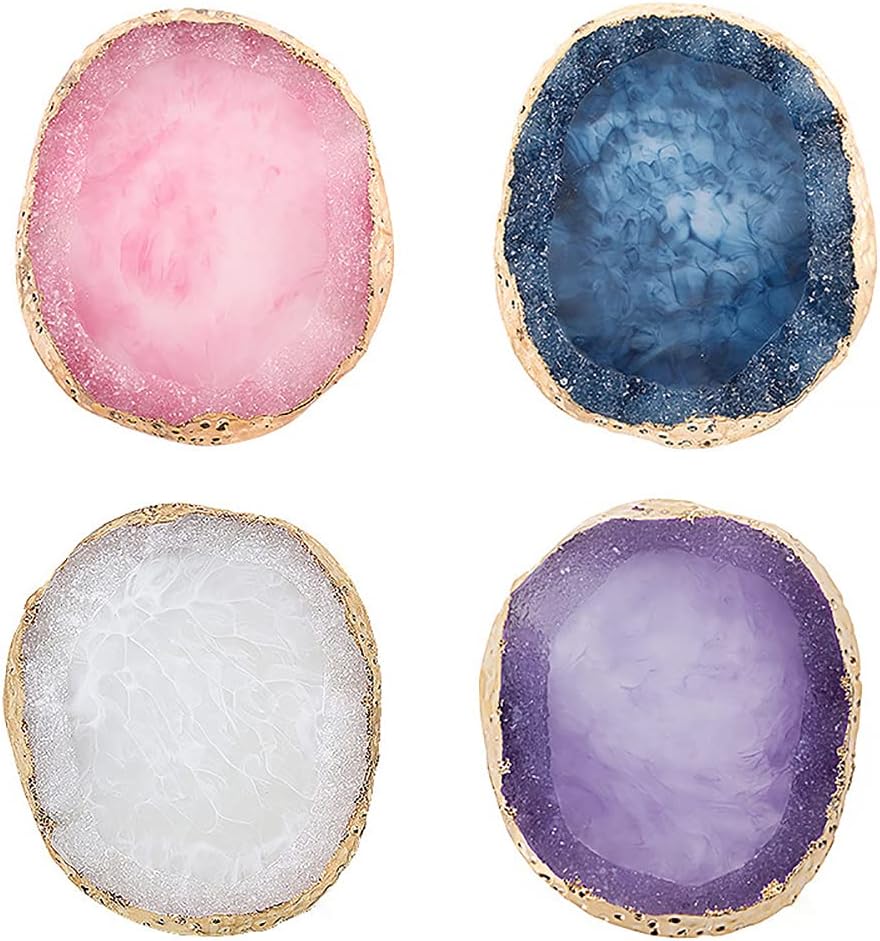 Resin Nail Art Palette Cosmetic Mixing Palette Nail Gel Polish Colors Mixing Pallet Makeup Palette Tray White