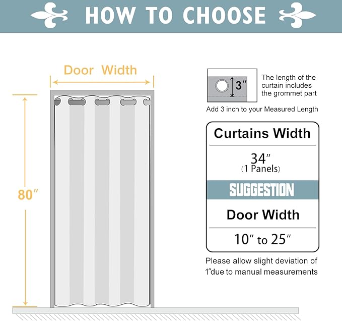 ChrisDowa Blackout Door Curtains - Image 8