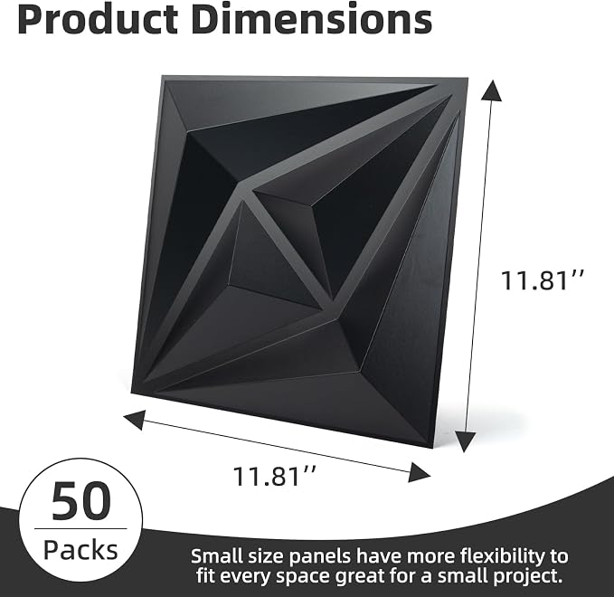 AMZDEPOT 50 Pack 3D Wall Panels - Image 2