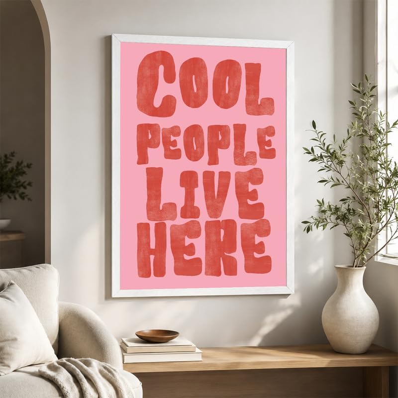 InkFlow Posters Cool People Live Here Canvas Poster - Image 5