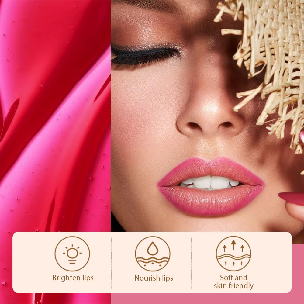 Matte Liquid Lip Stain Peel Off Lip liner Tattoo, Delicate Pink Matte Peel Off Lip Stain, Long Lasting Waterproof Lipstick Lip Gloss Stain, Transfer-proof for All Skin Types 0.12 fl oz 00#