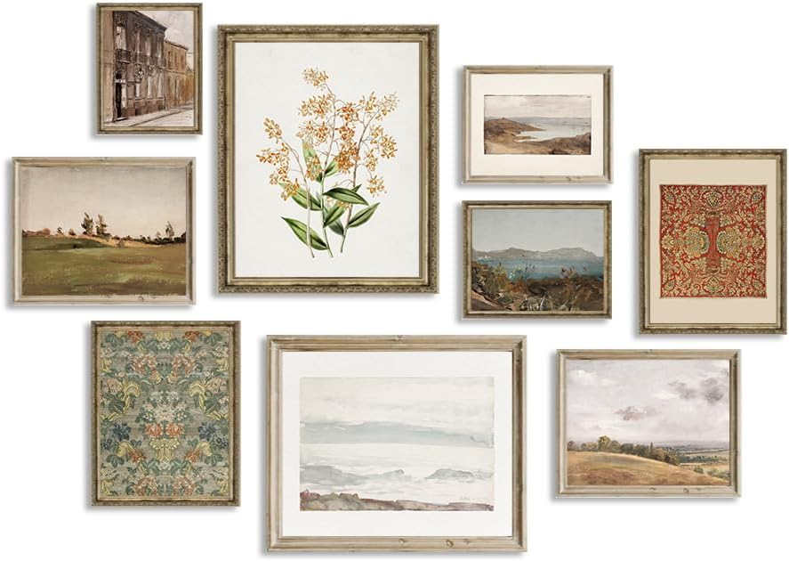 Vintage Gallery Wall Art Set by ASTRDECOR