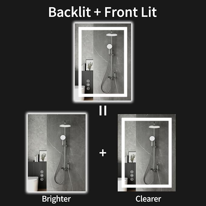 LED Bathroom Mirrors 36"x40" Bathroom Mirror - Image 2