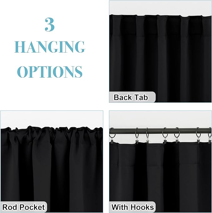 RYB HOME Blackout Curtains Pair - Image 6