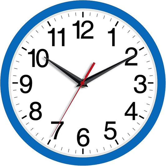 Rohioue Wall Clock Modern 8 Inch Battery Operated Silent Non Ticking Small by RohioueWallClock