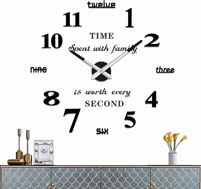 VANGOLD Large Wall Clock for Living Room by Vangold