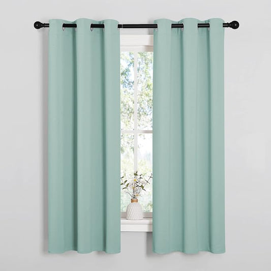NICETOWN Kitchen Curtain Panels Blackout Draperies, Thermal Insulated Solid by NICETOWN