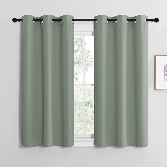 NICETOWN Greyish Green Room Darkening Curtains by NICETOWN
