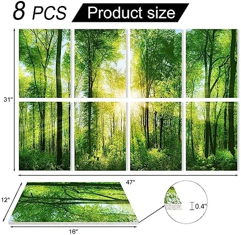 YPY Sound Proofing Panels, Sound Absorbing Wall Art Forest, Acoustic Panels - Image 6