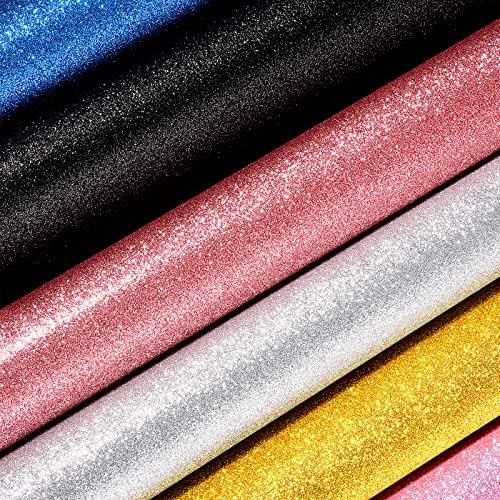 Stickyart 15.8"x275.6" Glitter Wallpaper Peel and Stick Coral Pink Sparkle - Image 3
