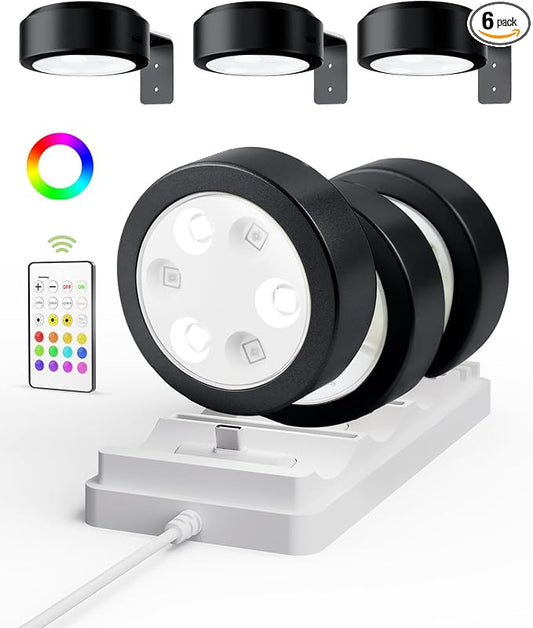 EZVALO Picture Lights for Wall, Rechargeable Battery Magnetic Poster Lights by EZVALO