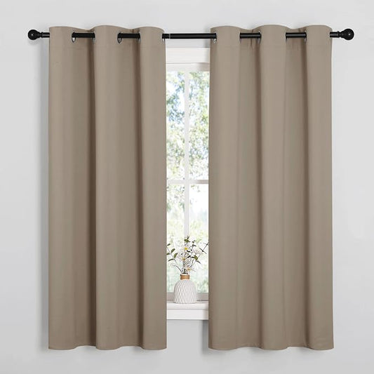 NICETOWN Bedroom Curtain Panels Blackout Draperies, Thermal Insulated Solid by NICETOWN