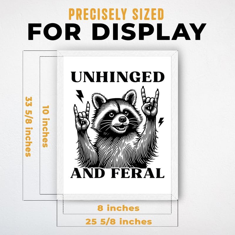 InkFlow Posters Feral Raccoon Fun Canvas Poster - Image 3