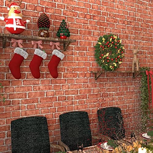 Cohoo Home Red Brick Wallpaper Peel and Stick Contact Paper Faux 591”×18” - Image 5