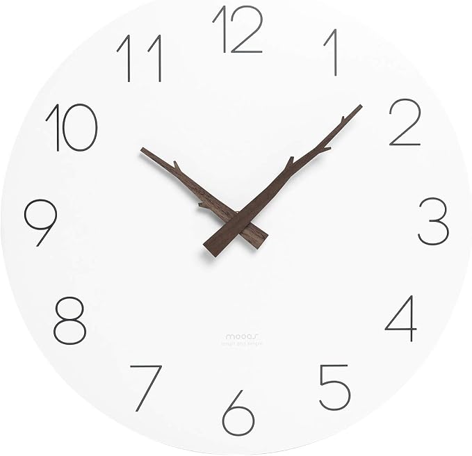 mooas Flatwood Twig Wall Clock by mooas