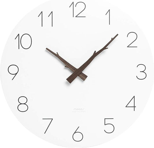 mooas Flatwood Twig Wall Clock by mooas