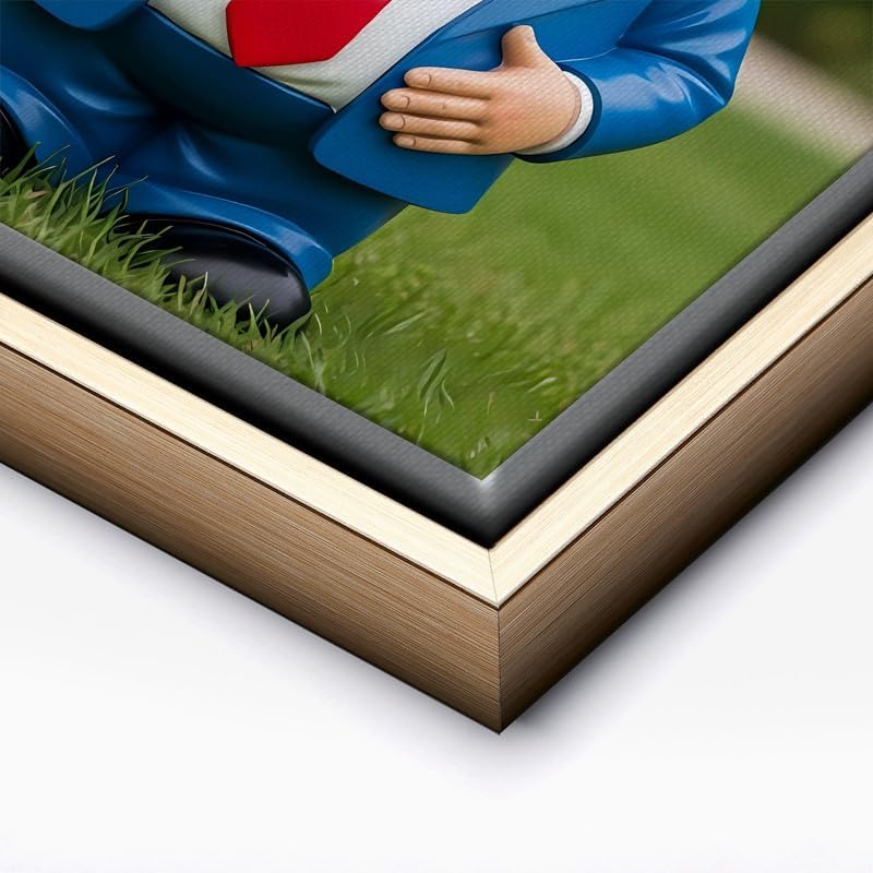 InkFlow Posters Garden Gnome Figurine Canvas Poster - Image 2