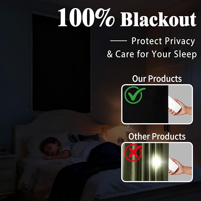 No-Drill 100% Blackout Window Curtain - Image 2