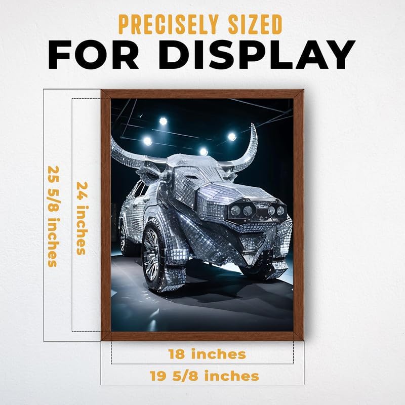 InkFlow Posters Diamond Car Canvas Poster - Image 3