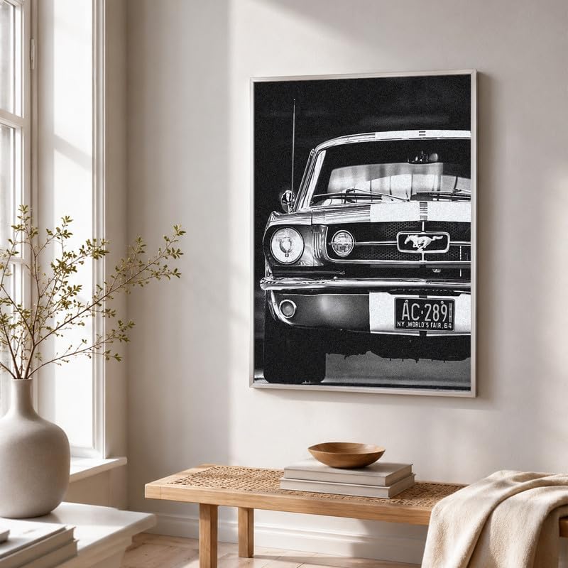 InkFlow Posters Vintage Car Photography Canvas Poster - Image 4