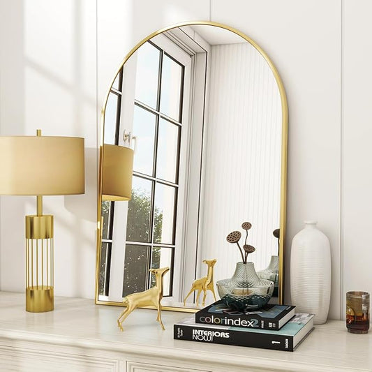 VooBang Arched Wall Mirror, 24 x 36 inch Arch Bathroom Mirror, Wall Mounted by VooBang