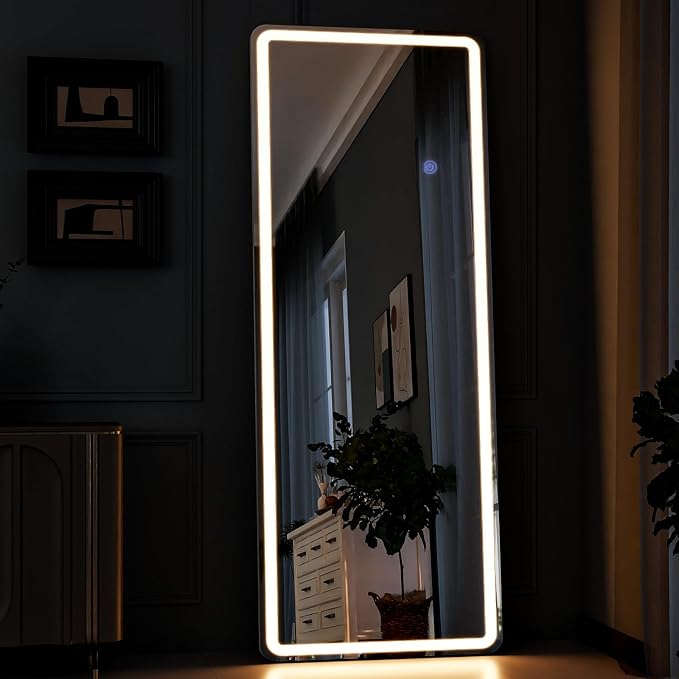 GLSLAND LED Full Length Mirror 60"x16" Floor Mirror - Image 3