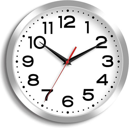 Roymnie Wall Clock Silent Non-Ticking Modern Clock Battery Operated 8 Inch by Unknown