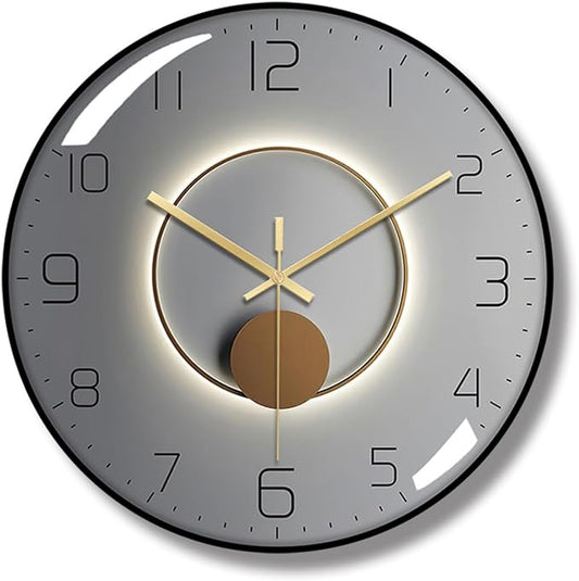 Ergocar Art Deco Silent Wall Clock by Ergocar