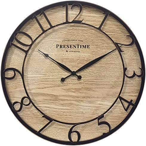 Presentime 21" Farmhouse Series Wall Clock by Presentime