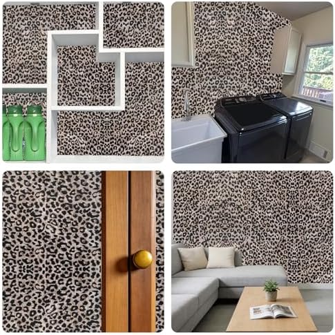 Leopard Print Peel and Stick Wallpaper Waterproof Removable Self Adhesive - Image 7