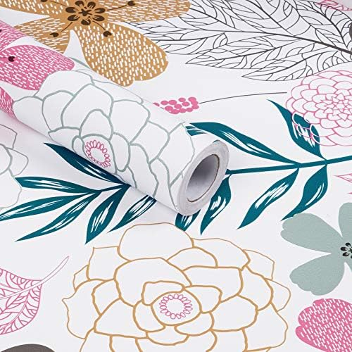 Mecpar Floral Peel and Stick Wallpaper 17.71'' x 16.4Ft - Image 5