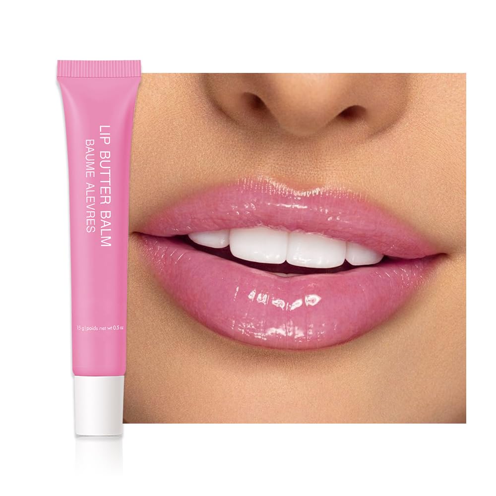 1Pcs Tinted Lip Balm Serum Makeup, Squeeze Hydrating Tint Lips Balms Serum Cosmetic, Women Care Glossy Nourishing Plumping Lip Stain Gloss Lipstick, Suitable for dry lips, Long-Lasting Color 04