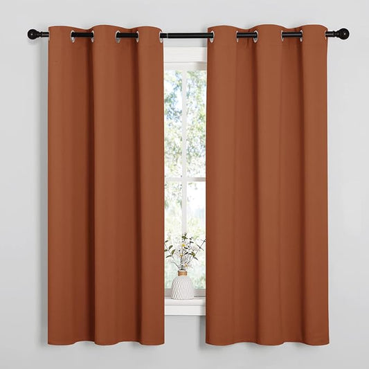 NICETOWN Bedroom Curtains 63 inches Long, Privacy and Thermal Insulated by NICETOWN