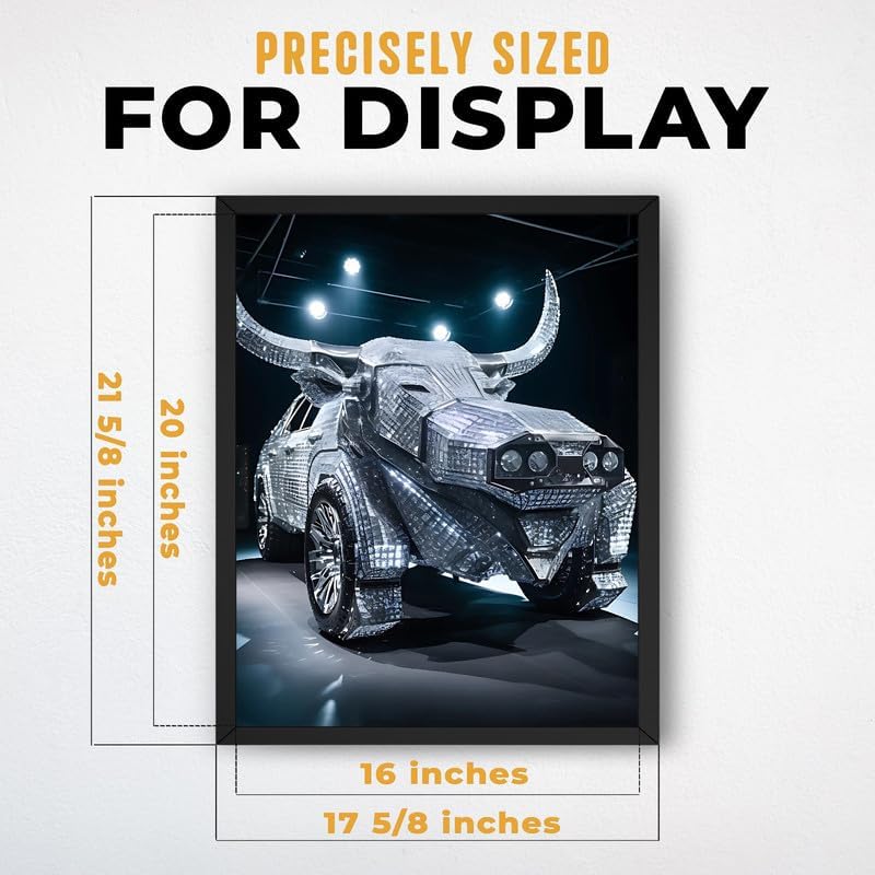InkFlow Posters Diamond Car Canvas Poster - Image 3