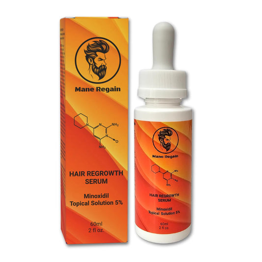 Minoxidil Topical Solution USP 5%, Extra Strength Hair Regrowth Treatment for Men, 1 Month Supply, Unscented, 2 Fl Oz (1 Pack)