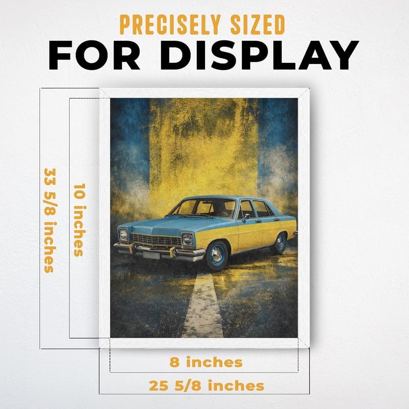 InkFlow Posters Vintage Car Canvas Poster - Image 3