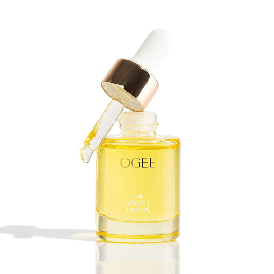 Ogee Vitamin C THDA 20% Elixir - Certified Organic Vitamin C Face Serum - Brightening Vitamin C Serum for Face