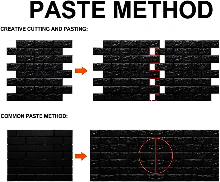 10PCS 3D Wall Panels, 3D Brick Foam Peel & Stick - Image 3