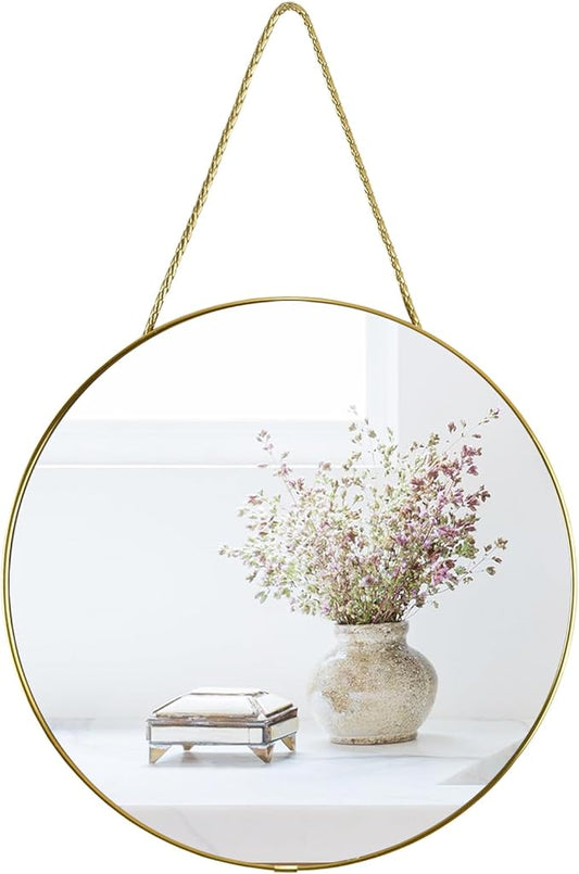 YCHMIR 11.8-inch Small Round Wall Mirror by YCHMIR