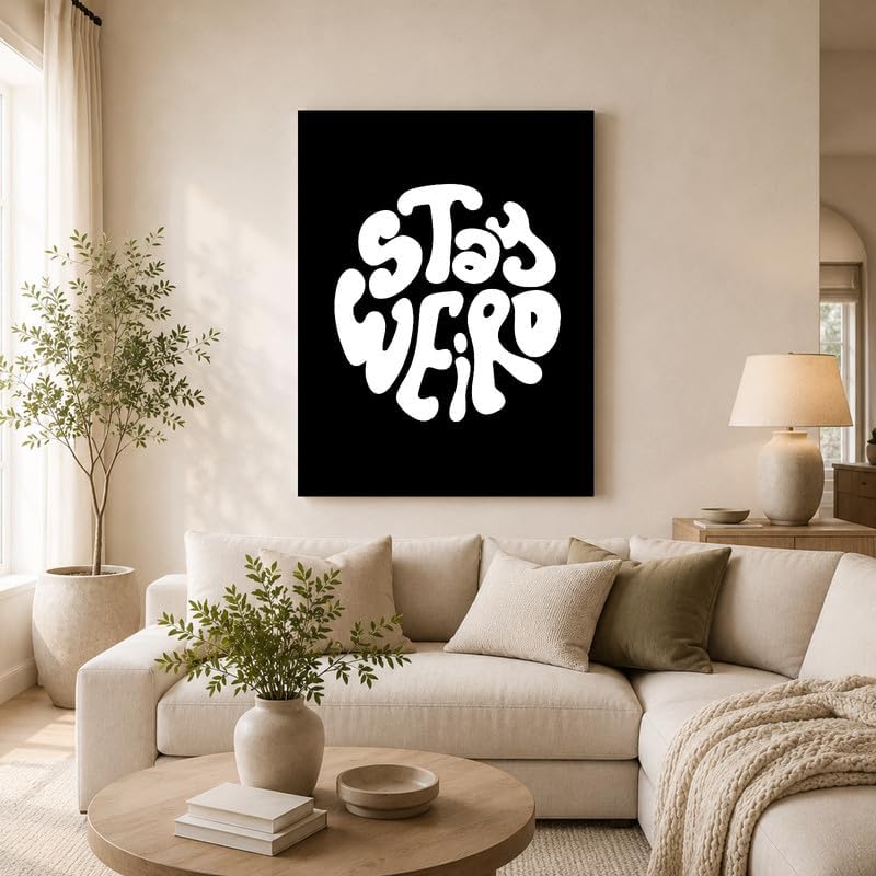 InkFlow Posters Stay Weird Canvas Poster - Image 3