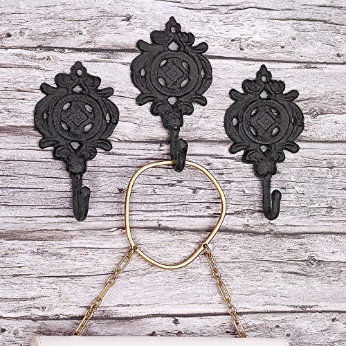 Ambipolar Indian Leaf Hook Antique Decorative Vintage Style Heavy Duty Wall by Ambipolar
